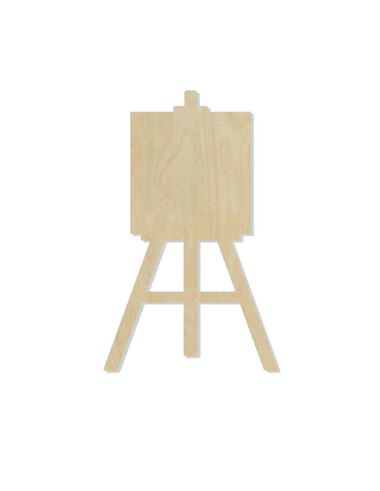 Easel cutout wood blank cutouts Art studio DIY Paint kit #1420 - Multiple Sizes Available - Unfinished Cutout Shapes