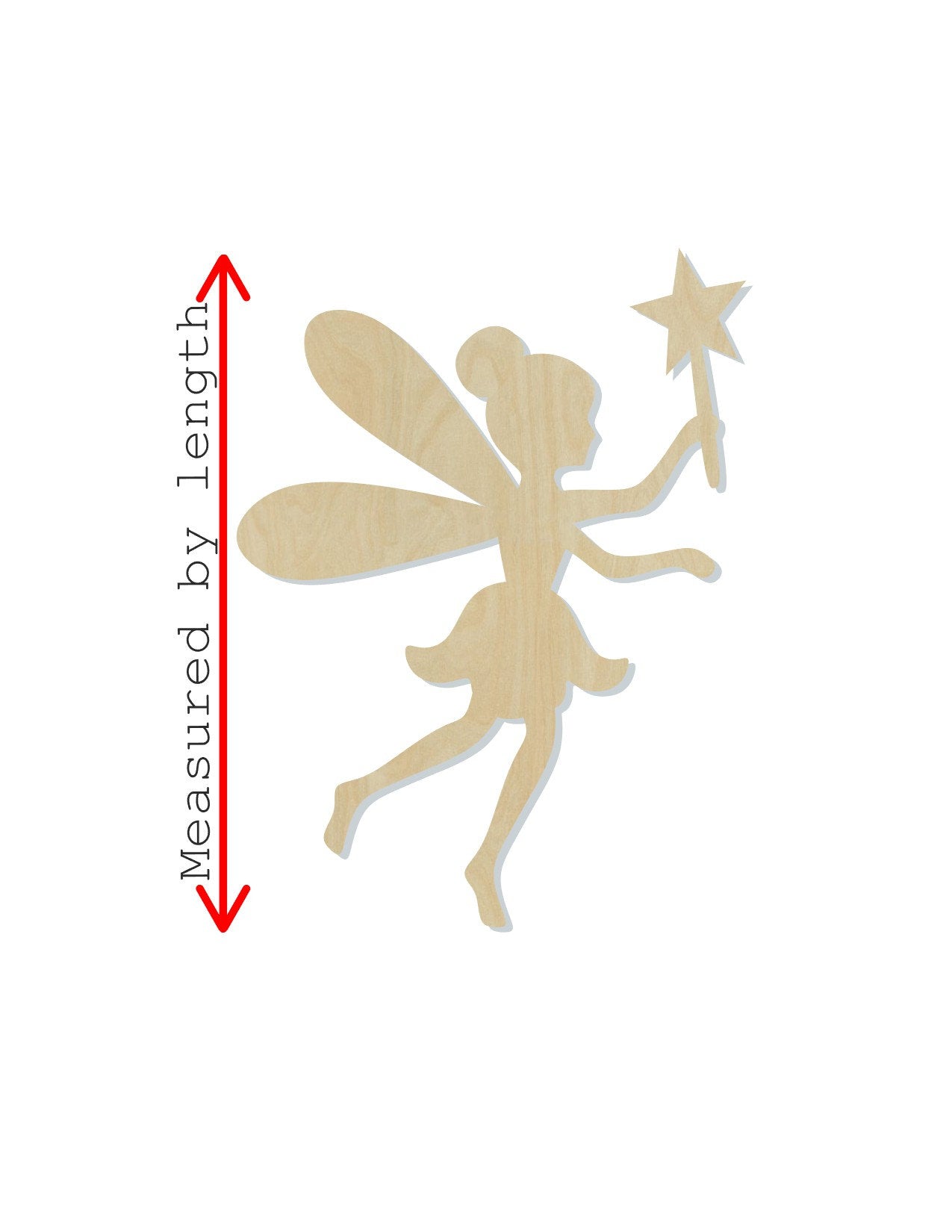 Fairy Cutout wood cutouts Fairy Dust Magic tooth Fairy DIY Paint kit #1450 - Multiple Sizes Available - Unfinished Cutout Shapes