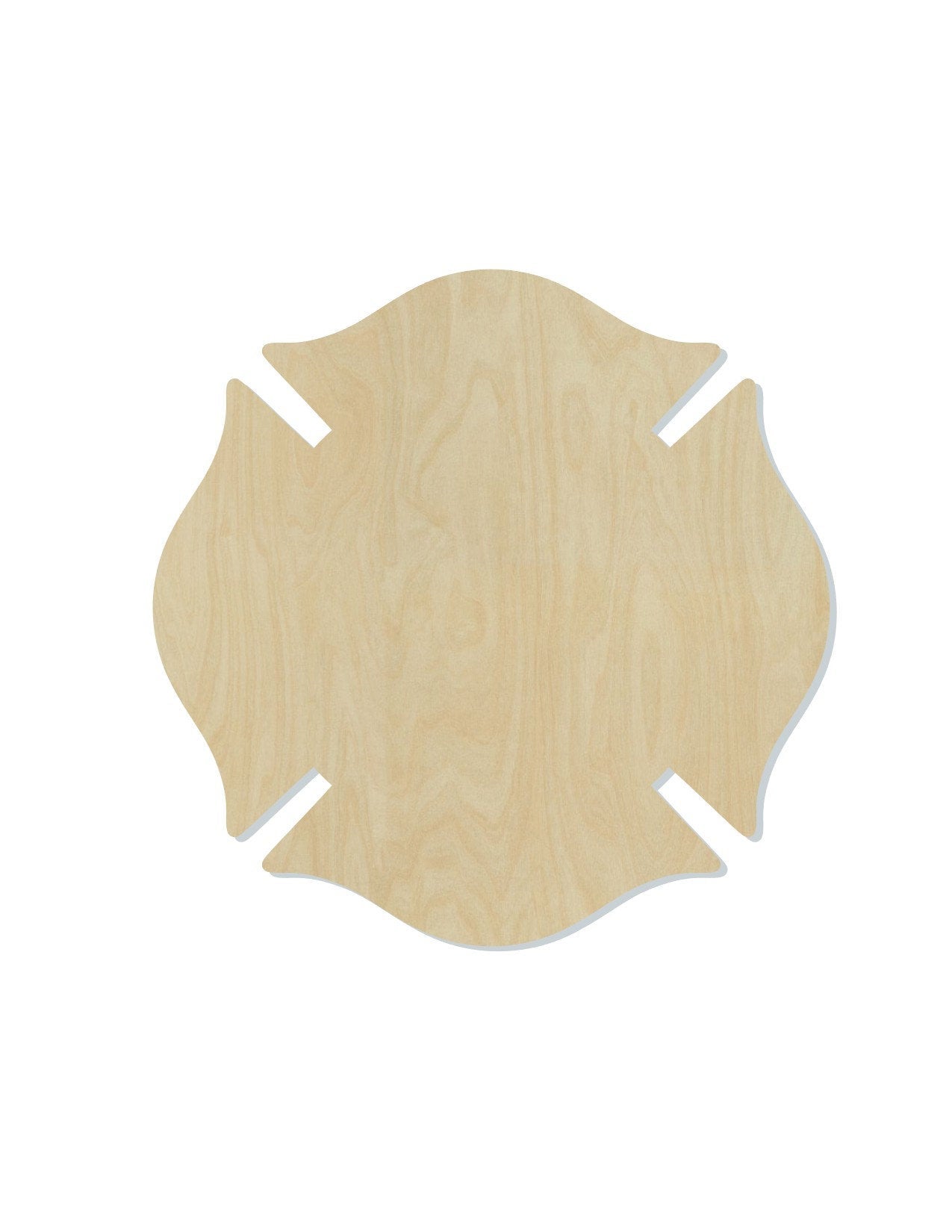 Fireman Badge Fire Fighter Emergency wood cutouts DIY Paint kit #1465 - Multiple Sizes Available - Unfinished wood Cutout Shapes
