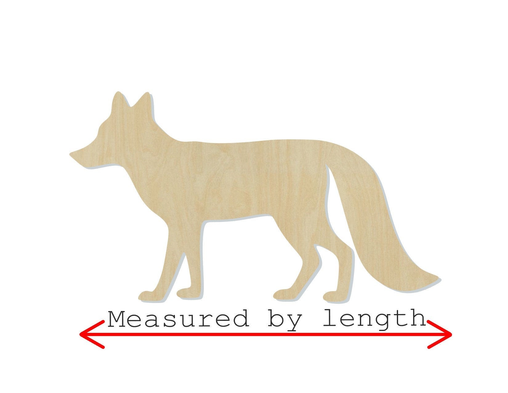 Fox wood cutouts Animal cutouts Zoo animals wild animals DIY paint kit #1509 - Multiple Sizes Available - Unfinished Wood Cutout Shapes