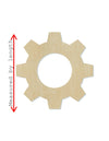 Gear wood cutouts Tools Garage work DIY paint kit #1521 - Multiple Sizes Available - Unfinished Wood Cutout Shapes