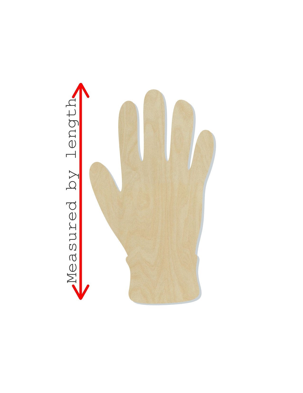 Glove wood cutouts Garden Glove flowers Household DIY Paint kit #1535 - Multiple Sizes Available - Unfinished Wood Cutout Shapes