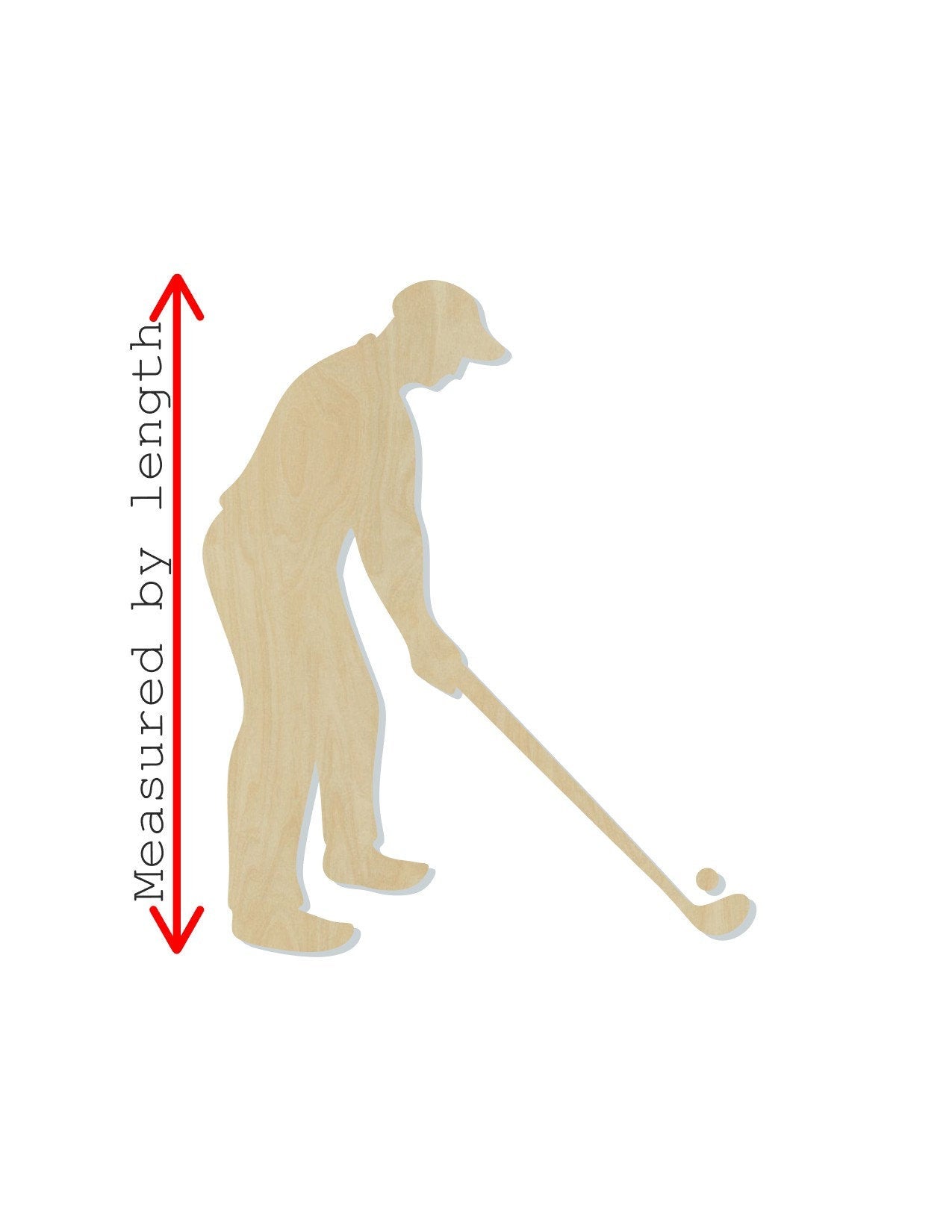 Golfer Golfing blank wood cutouts Sports DIY Paint #1543 - Multiple Sizes Available - Unfinished Cutout Shapes