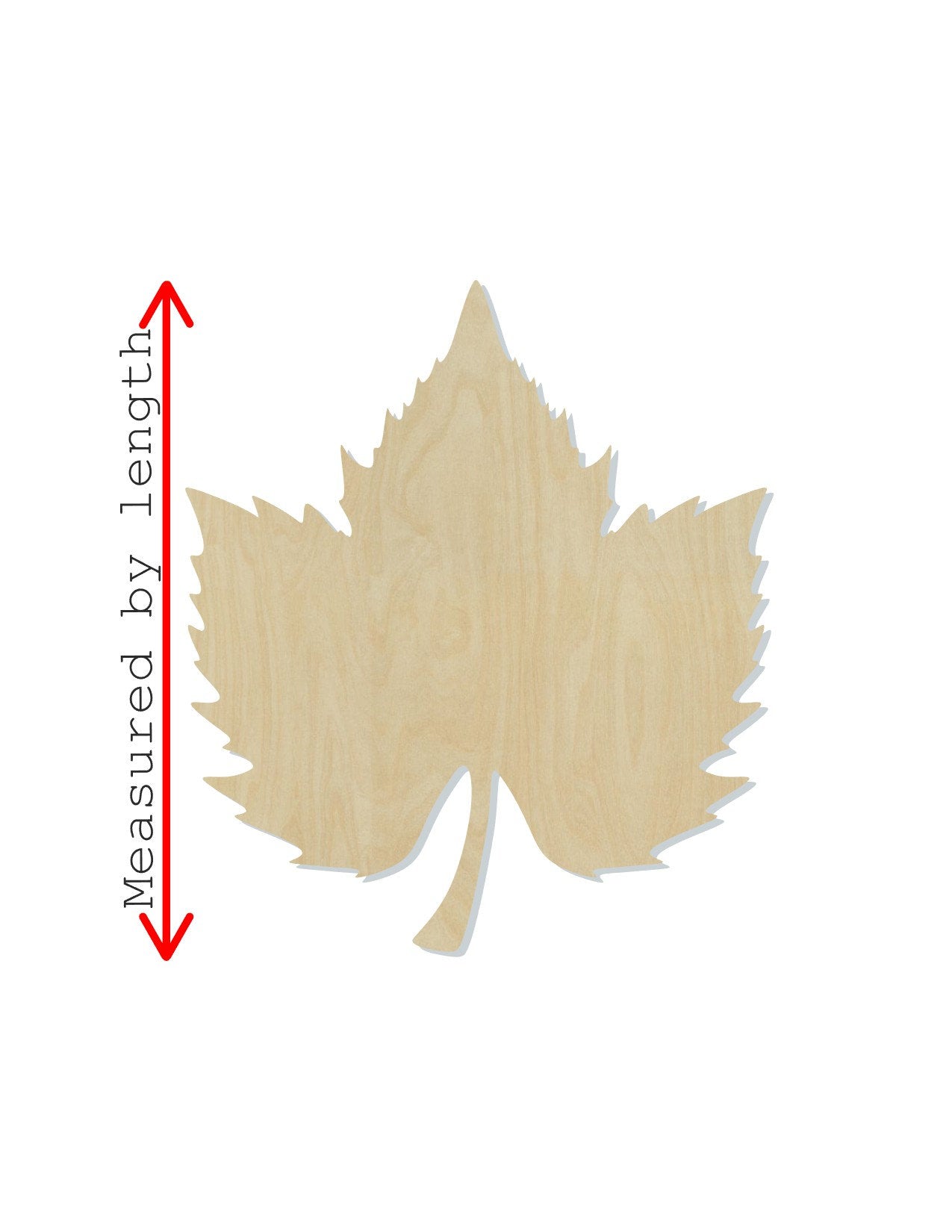 Grape Leaf wood cutout Plants Garden Grapes Wine DIY Paint kit #1550 - Multiple Sizes Available - Unfinished wood cutouts shapes