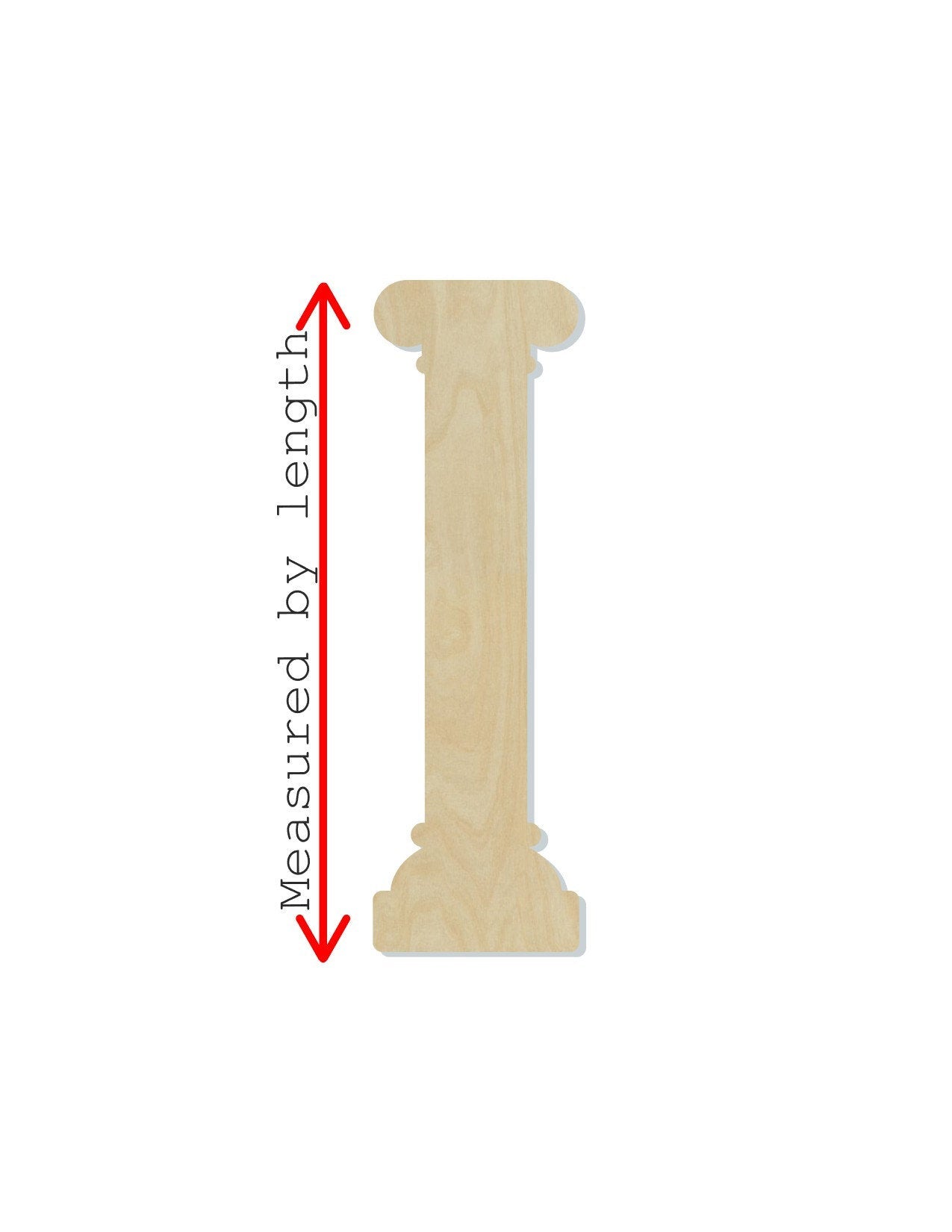 Greek Column Building Struction DIY Paint kit #1555 - Multiple Sizes Available - Unfinished Cutout Shapes