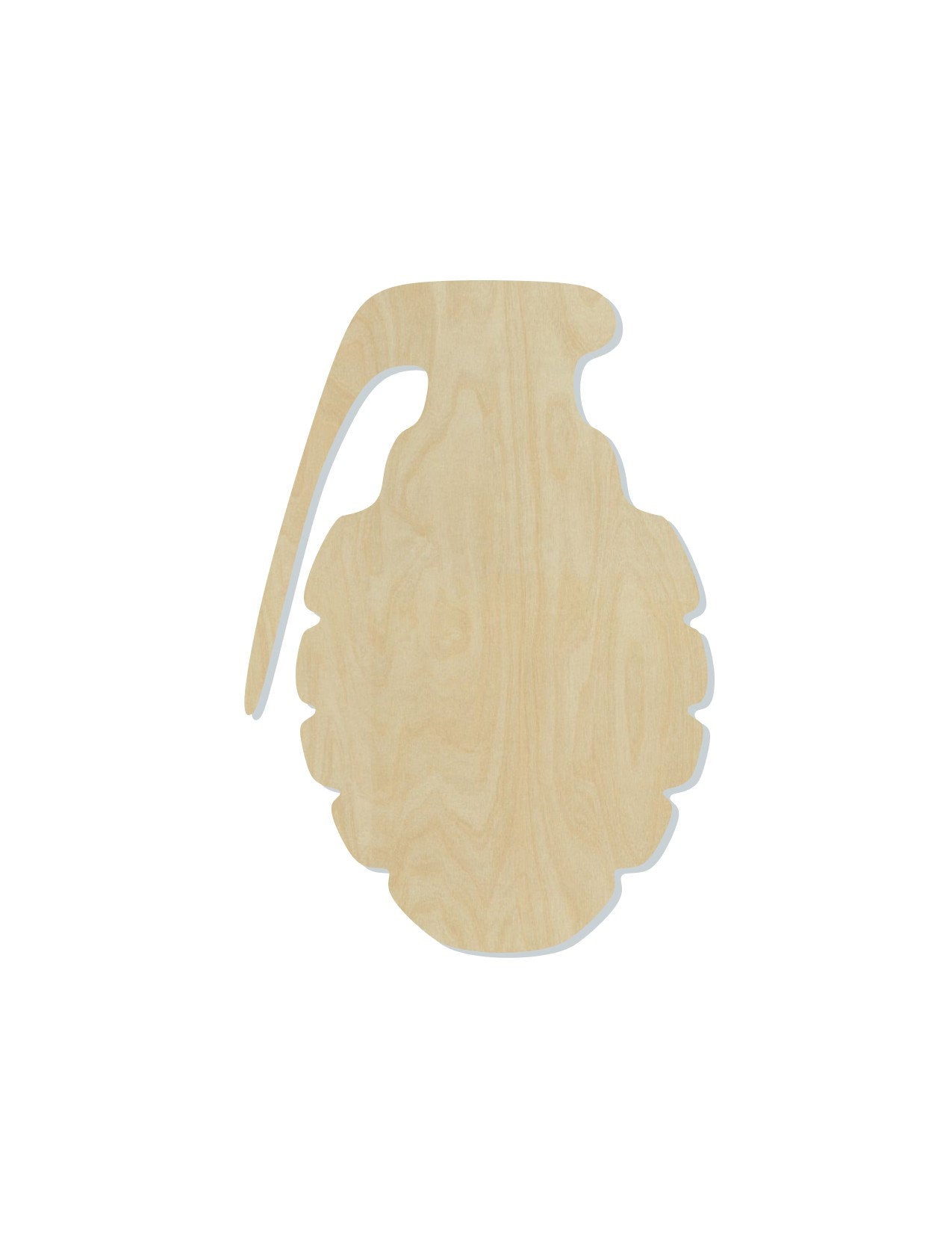 Grenade Cutout wood blank Military Army Navy Air Force War Shooting DIY Paint #1556 - Multiple Sizes Available - Unfinished Cutout Shapes