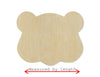 Groundhog Face Head wood blank cutouts zoo animals animal cutouts DIY Paint #1561 - Multiple Sizes Available - Unfinished Wood Cutout Shapes