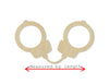 Handcuffs wood blank cutouts Cops Cop DIY paint kit Jail Paint yourself #1579 - Multiple Sizes Available - Unfinished Cutout Shapes