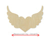 Heart with wings Love Valentine's Day DIY Paint kit wood cutouts #1589 - Multiple Sizes Available - Unfinished wood Cutout Shapes