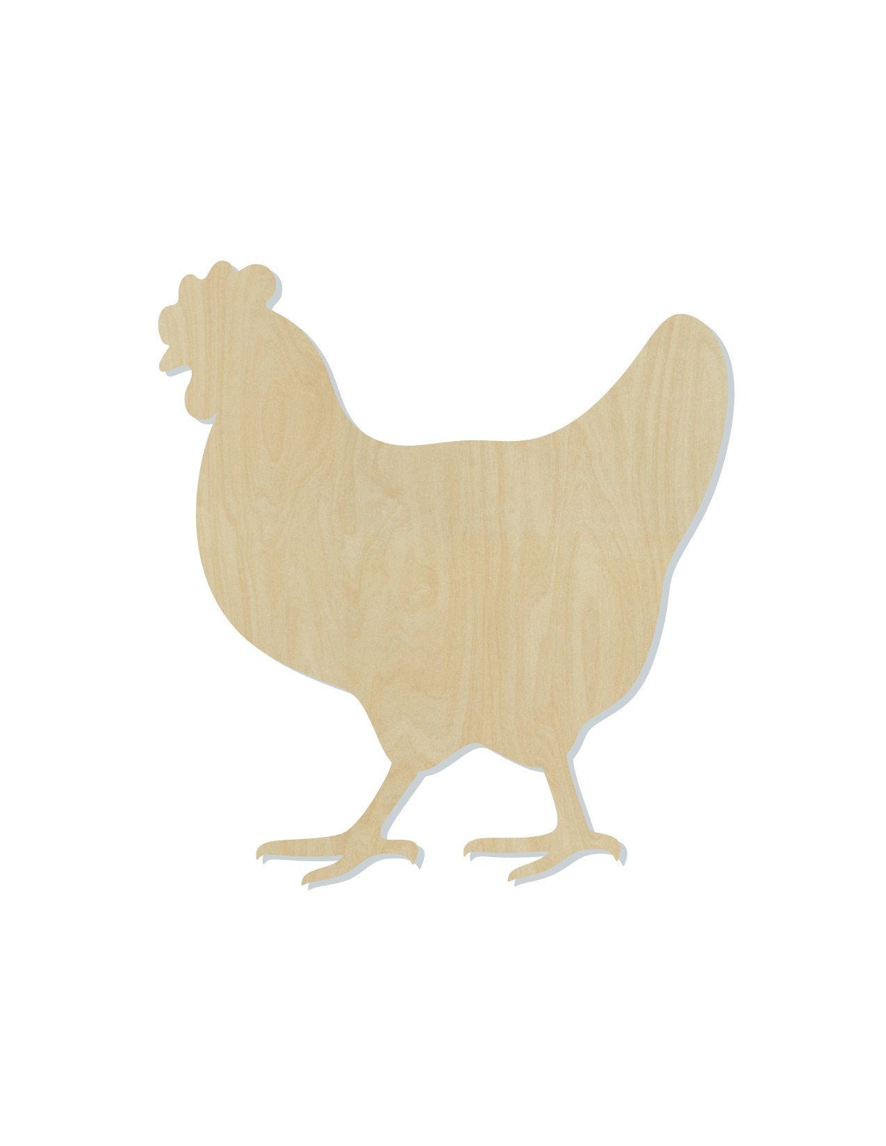 Hen wood cutout Animal shapes Animal cutouts Farm Animals #1592 - Multiple Sizes Available - Unfinished Wood Cutouts Shapes