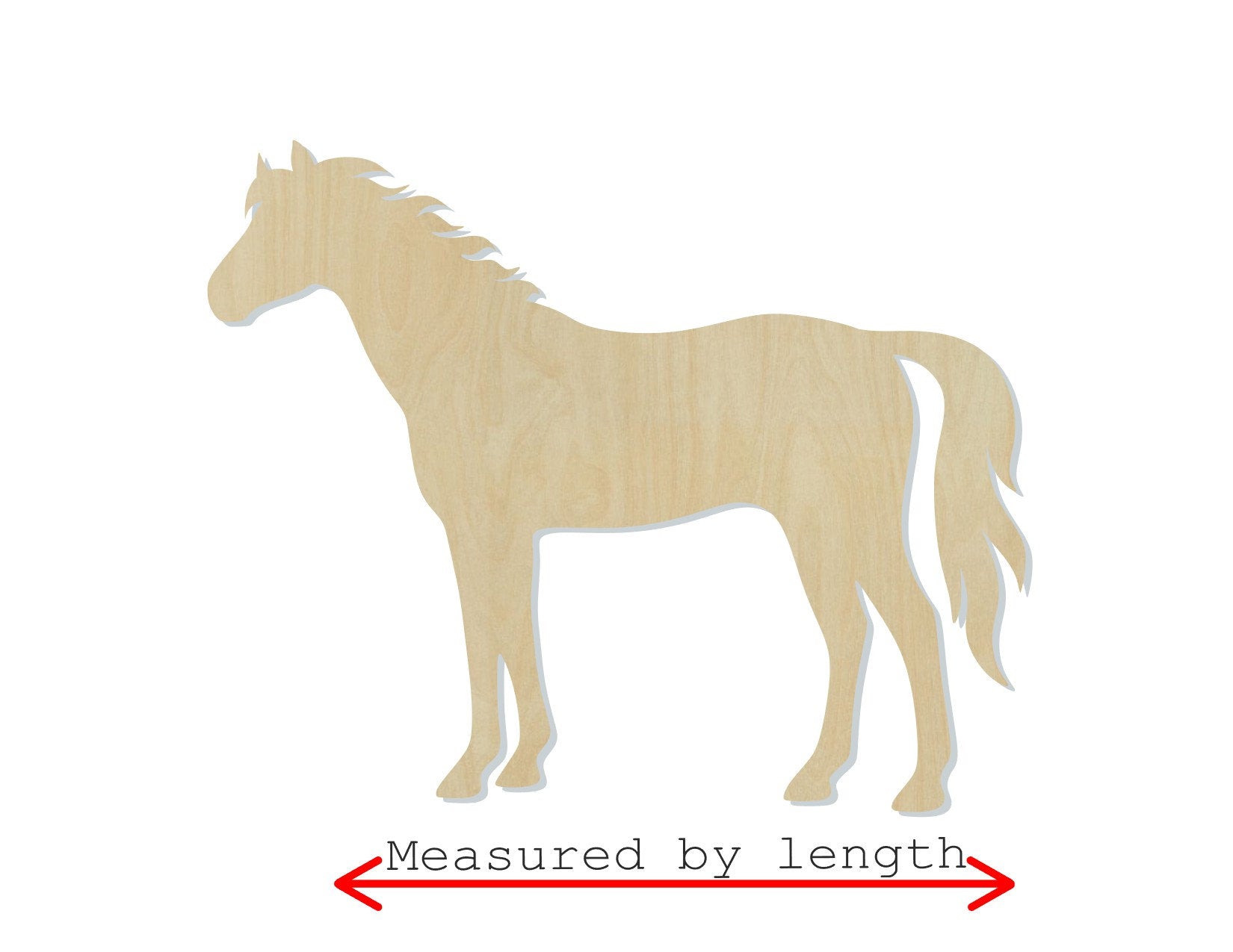 Horse wood cutout wood shapes Farm animals animal cutouts DIY Paint #1609 - Multiple Sizes Available - Unfinished Wood Cutouts Shapes