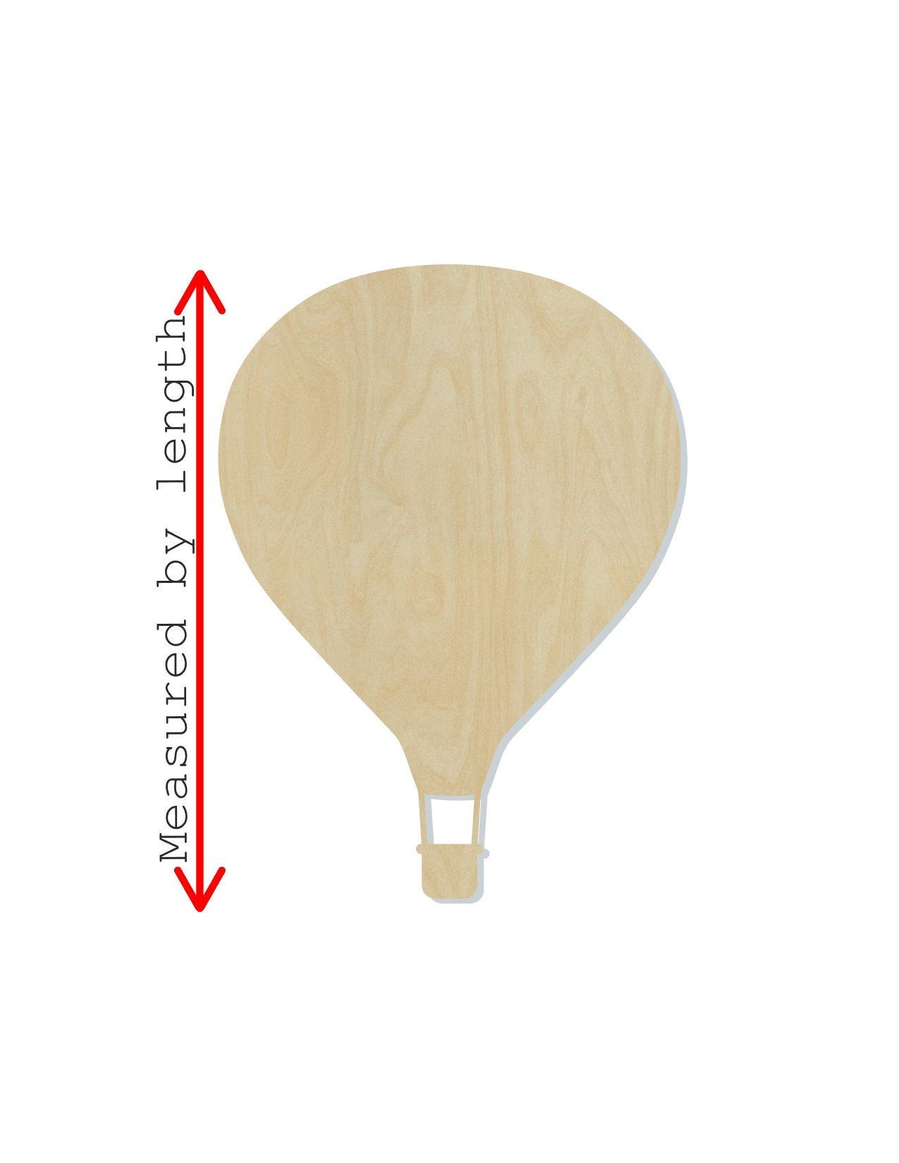Hot Air Balloon wood cutout wood shapes #1611 - Multiple Sizes Available - Unfinished Wood Cutouts Shapes