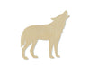 Howling Wolf wood cutout wood shapes animal cutouts DIY paint kit #1614 - Multiple Sizes Available - Unfinished Wood Cutouts Shapes
