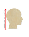 Human Head wood cutout wood shapes DIY Paint kit #1616 - Multiple Sizes Available - Unfinished Wood Cutouts Shapes