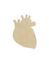 Human Heart wood cutout wood shapes Halloween DIY paint kit #1617 - Multiple Sizes Available - Unfinished Wood Cutouts Shapes