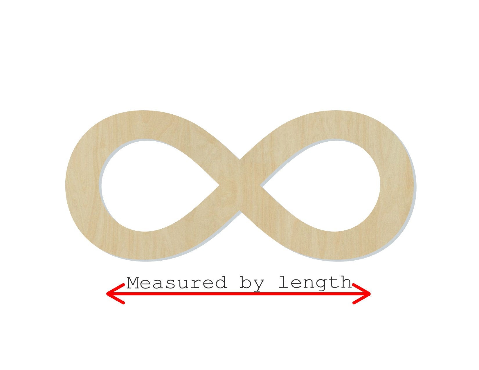 Infinity Symbol wood cutout wood shape Love forever DIY paint kit Wedding #1631 - Multiple Sizes Available - Unfinished Wood Cutouts Shapes