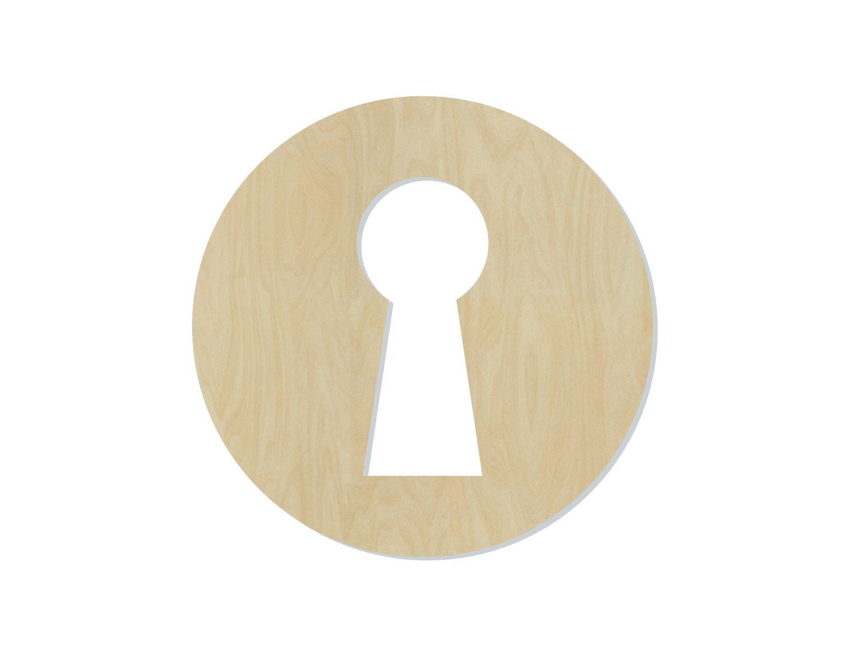 Key Hole wood cutout wood shapes DIY Paint kit #1649 - Multiple Sizes Available - Unfinished wood Cutout Shapes
