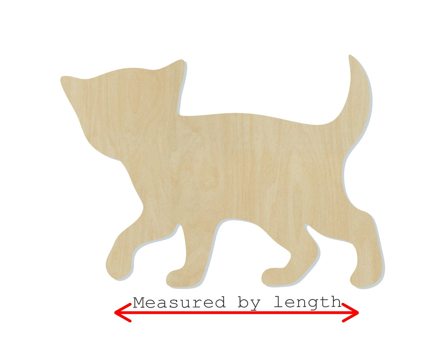 Kitten Wood cutouts wood shapes animal cutouts animal shapes DIY #1654 - Multiple Sizes Available - Unfinished Wood Cutout Shapes