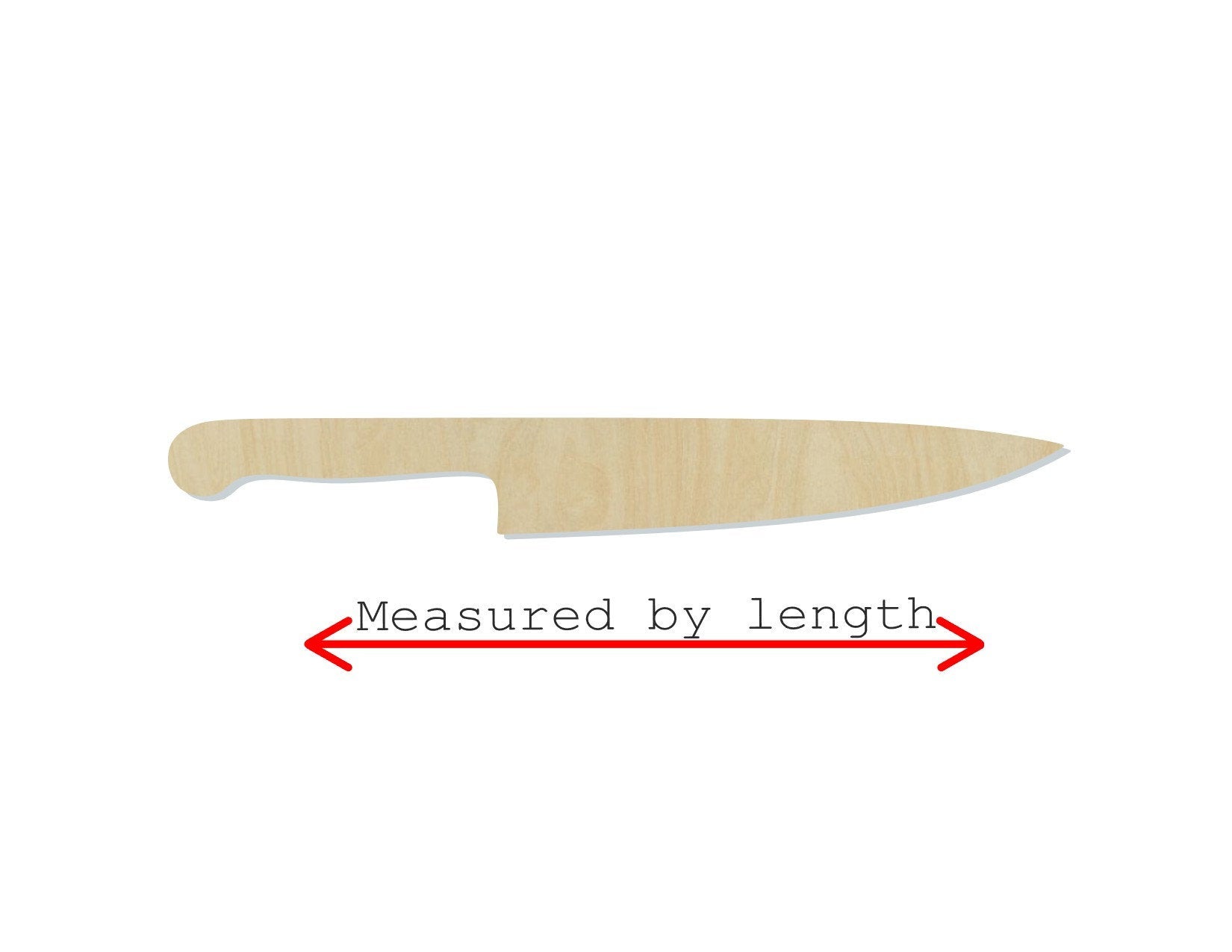 Knife Wood cutouts wood shapes kitchen decor DIY paint kit #1656 - Multiple Sizes Available - Unfinished Wood Cutout Shapes