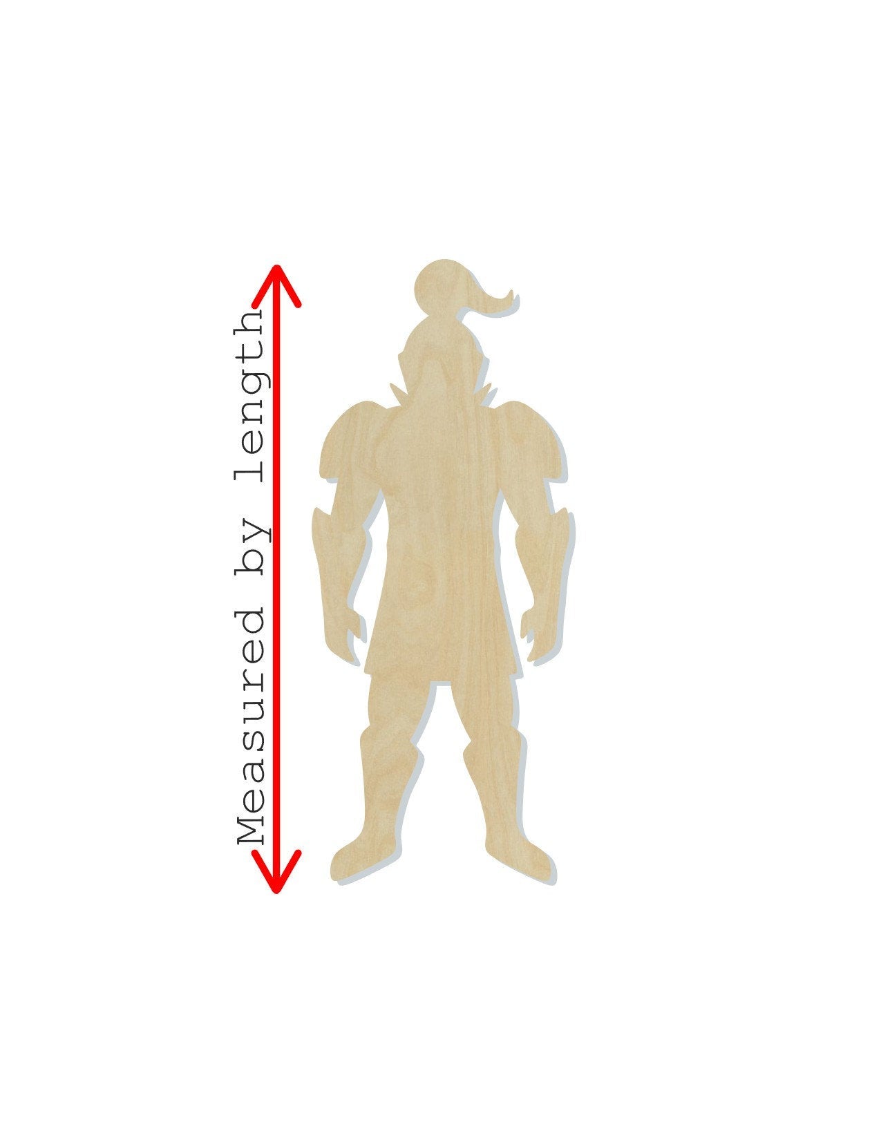 Knight wood cutouts wood shapes DIY paint kit History #1657 - Multiple Sizes Available - Unfinished Wood Cutout Shapes