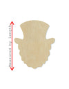 Leprechaun Face wood cutouts wood shapes St. Patrick's Day craft DIY Paint #1686 - Multiple Sizes Available - Unfinished Wood Cutout Shapes