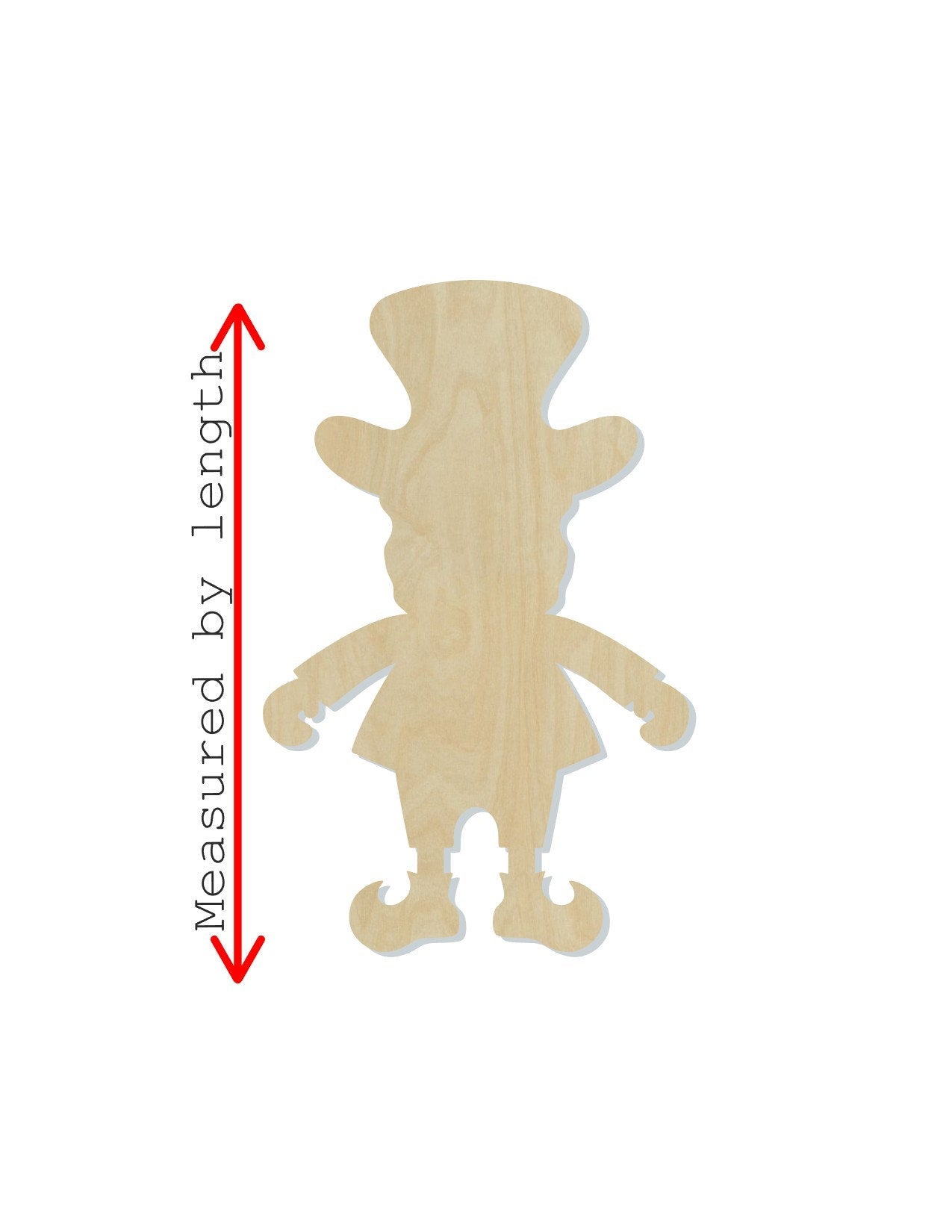 Leprechaun wood cutouts wood shapes St. Patrick's Day Craft DIY Paint kit #1688 - Multiple Sizes Available - Unfinished Wood Cutout Shapes