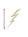 Lightning Bult wood cutouts wood shapes DIY Paint Kit Nature Night Sky #1692 - Multiple Sizes Available - Unfinished Wood Cutout Shapes