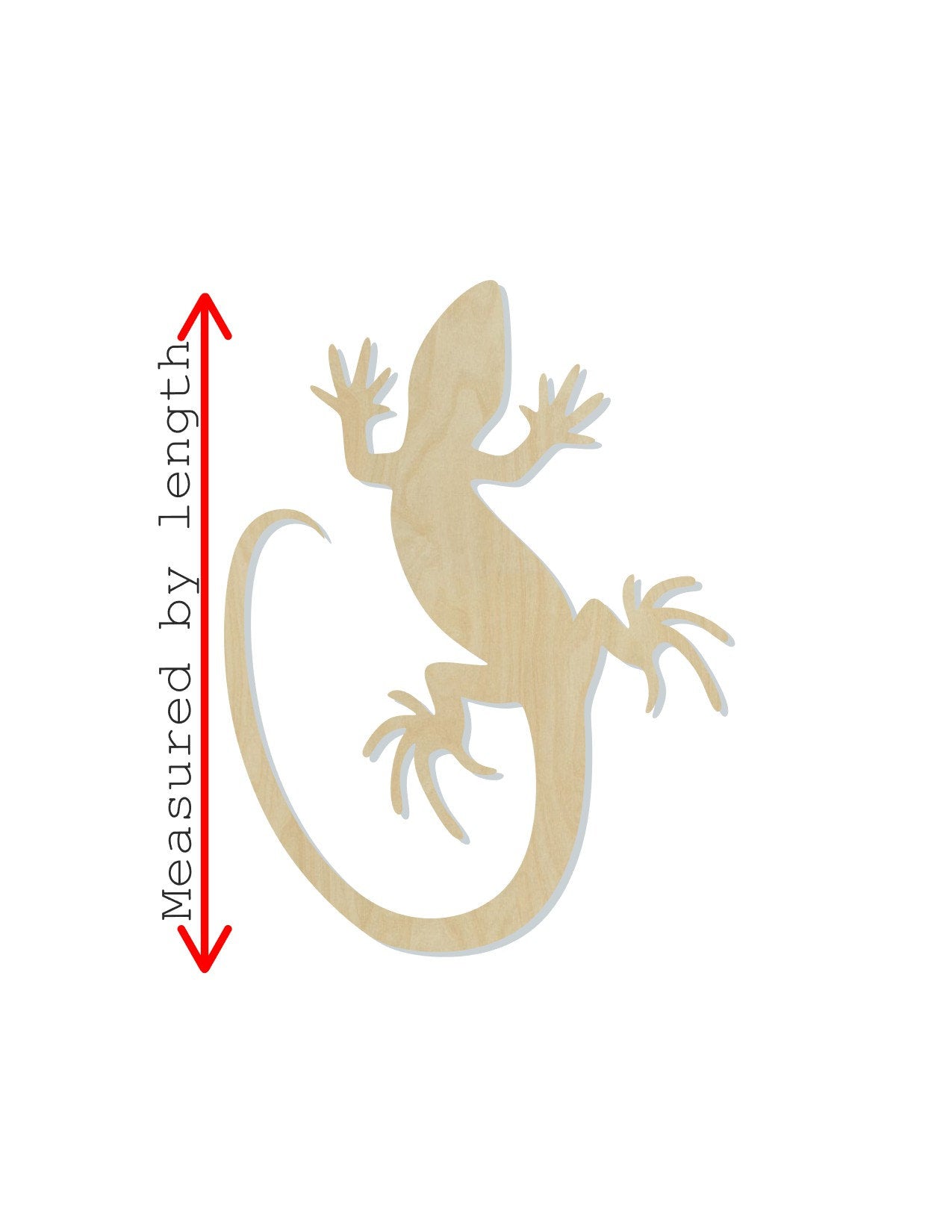 Lizard wood cutouts wood shapes animal shapes animal cutouts DIY #1698 - Multiple Sizes Available - Unfinished Wood Cutout Shapes