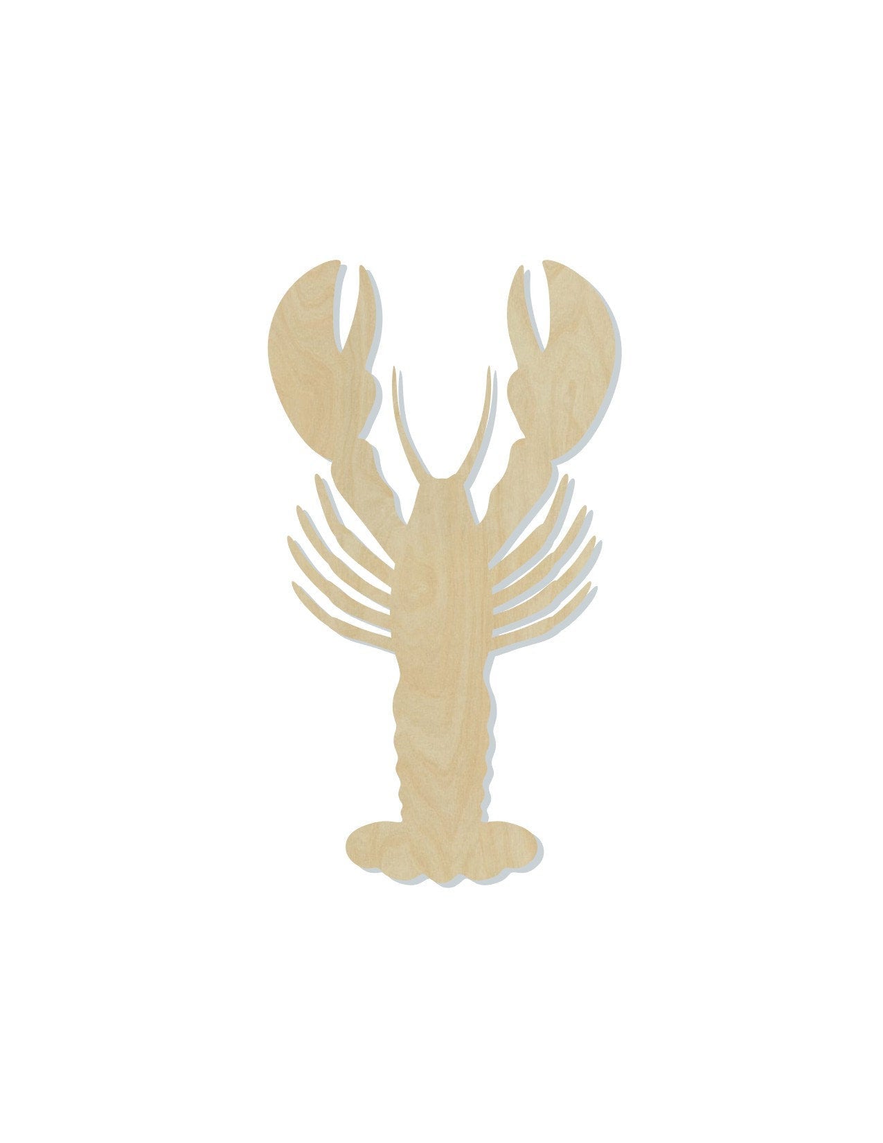 Lobster wood cutouts wood shapes animal shapes animal cutouts DIY Paint kit #1701 - Multiple Sizes Available - Unfinished Wood Cutout Shapes