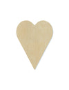 Long Heart wood cutouts wood shapes Valentine's Craft DIY Paint kit #1704 - Multiple Sizes Available - Unfinished Wood Cutout Shapes