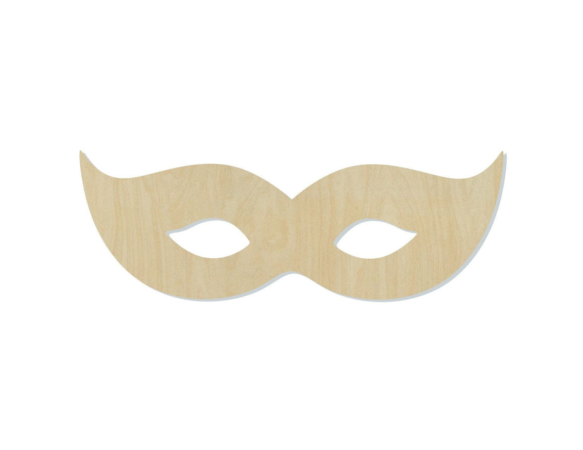 Mardis Gras Mask wood shape wood cutouts Party Maskeraid DIy Paint kit #1726 - Multiple Sizes Available - Unfinished Wood Cutout Shapes