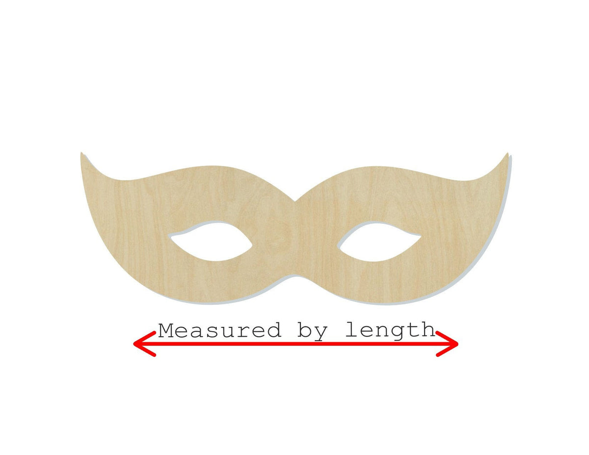 Mardis Gras Mask wood shape wood cutouts Party Maskeraid DIy Paint kit #1726 - Multiple Sizes Available - Unfinished Wood Cutout Shapes