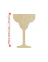 Margarita Glass wood shape wood cutouts DIY Paint kit #1727 - Multiple Sizes Available - Unfinished Wood Cutout Shapes