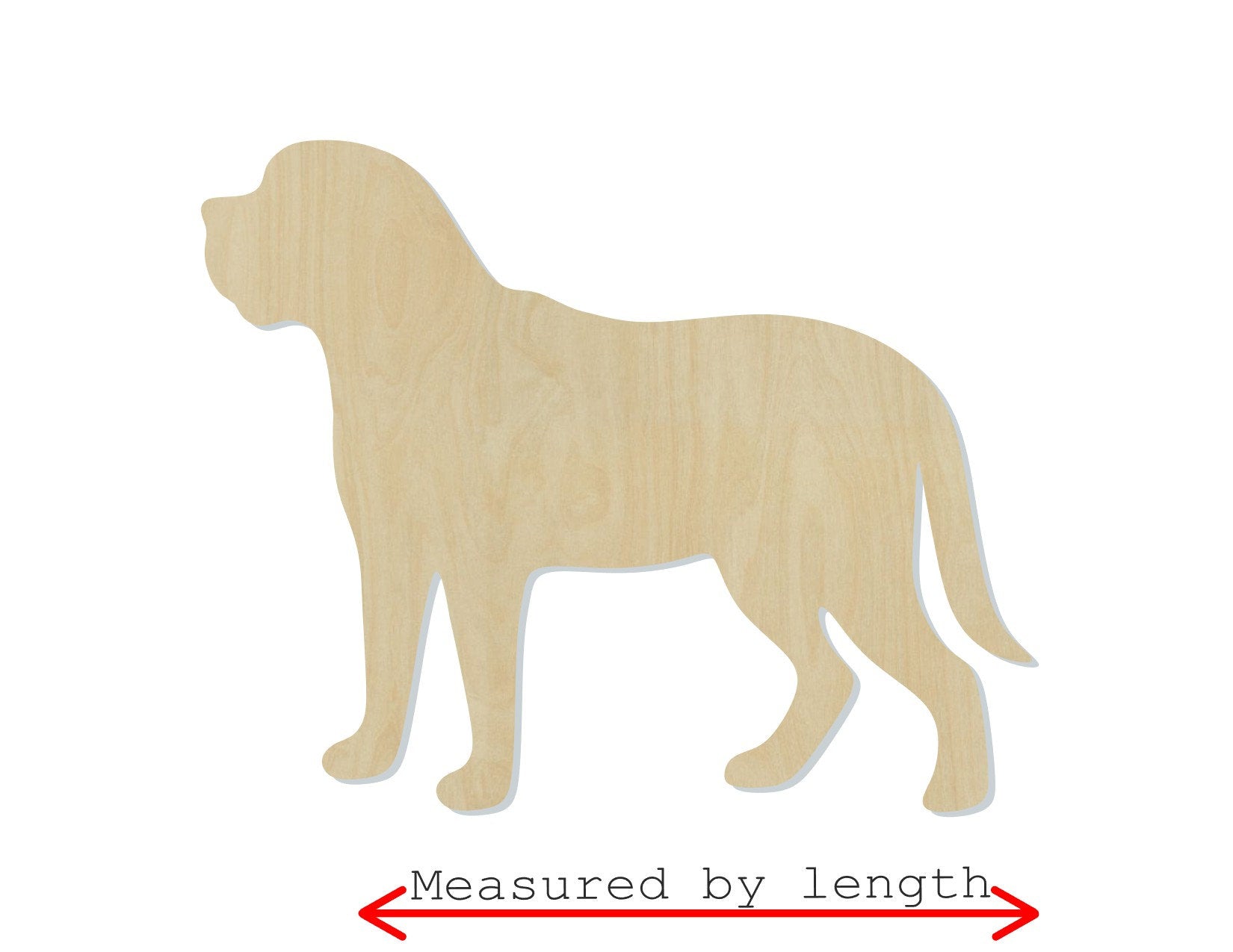 Mastiff Dog wood shape wood cutouts Dog cutouts DIY Paint kit #1733 - Multiple Sizes Available - Unfinished Wood Cutout Shapes