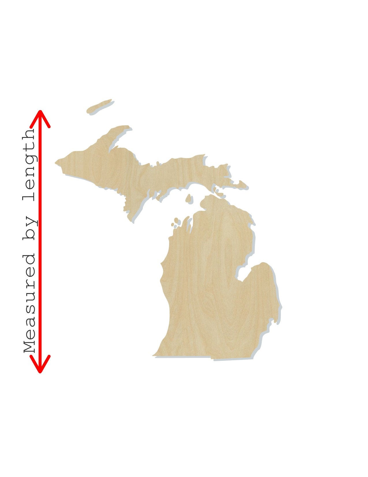 Michigan State wood shape wood cutouts State cutouts DIY Paint kit #1739 - Multiple Sizes Available - Unfinished Wood Cutout Shapes