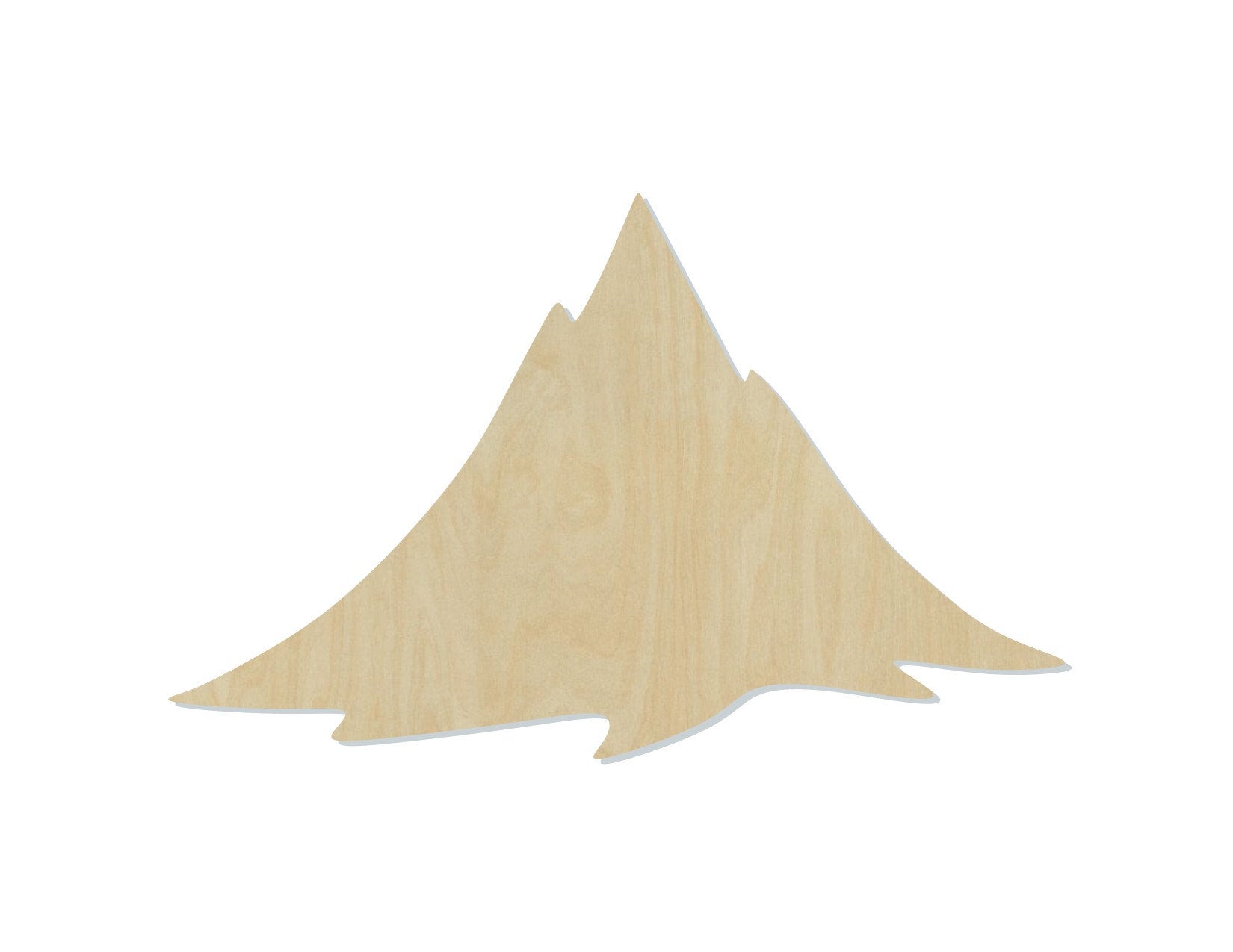 Mountain wood shape wood cutouts Mountain range Camping Outdoors DIY Paint #1762 - Multiple Sizes Available - Unfinished Wood Cutout Shapes