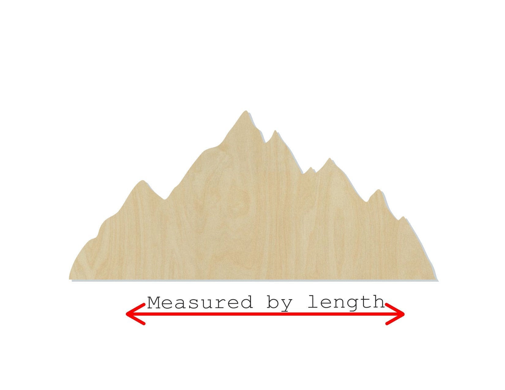 Mountain Range wood shape wood cutouts Outdoors camping DIY paint kit #1763 - Multiple Sizes Available - Unfinished Wood Cutout Shapes