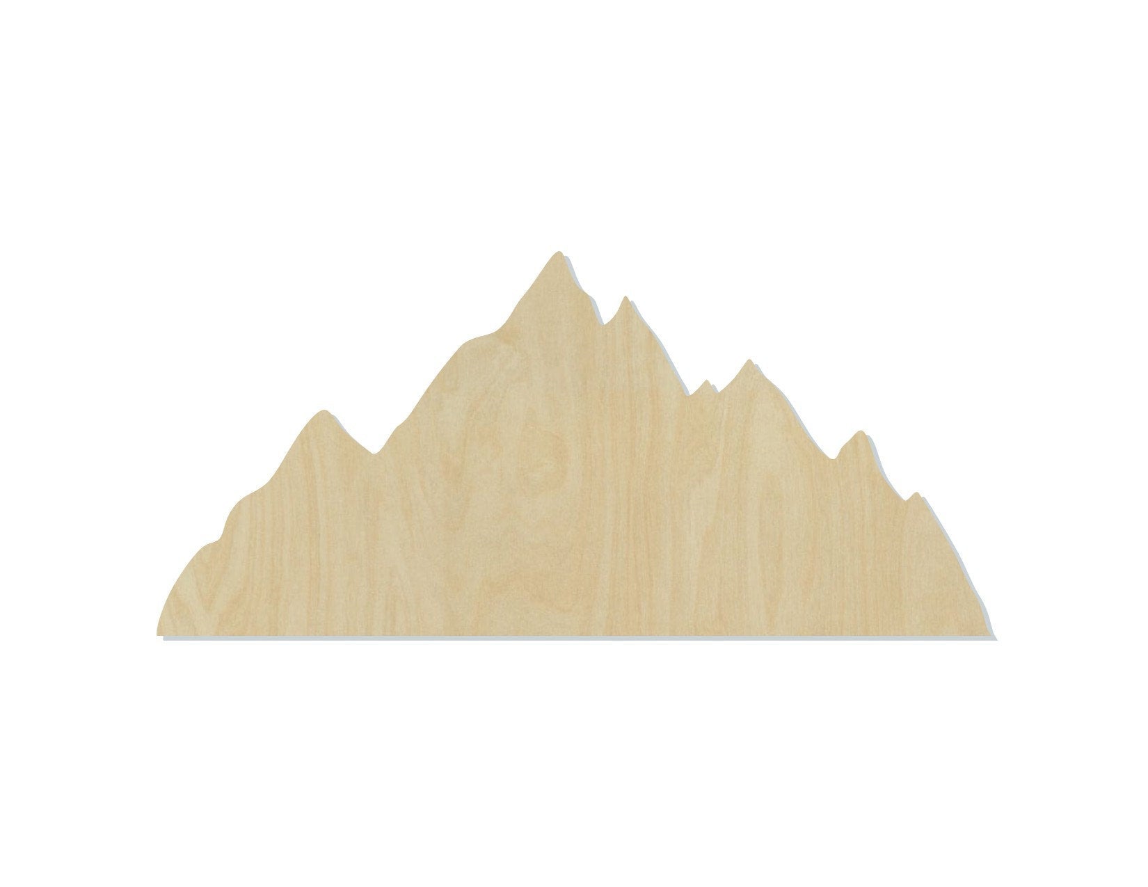 Mountain Range wood shape wood cutouts Outdoors camping DIY paint kit #1763 - Multiple Sizes Available - Unfinished Wood Cutout Shapes