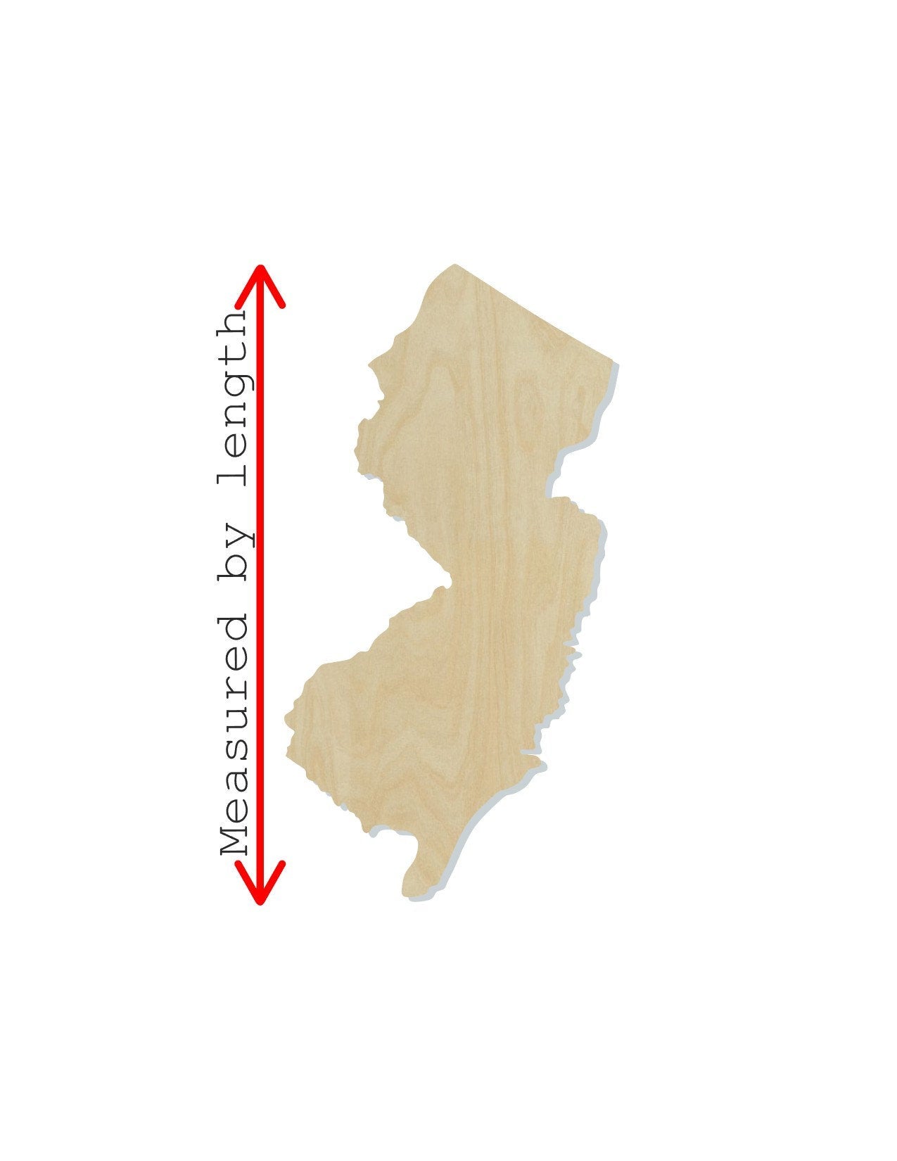 New Jersey State wood shape wood cutouts State cutouts State shapes DIY #1779 - Multiple Sizes Available - Unfinished Wood Cutout Shapes