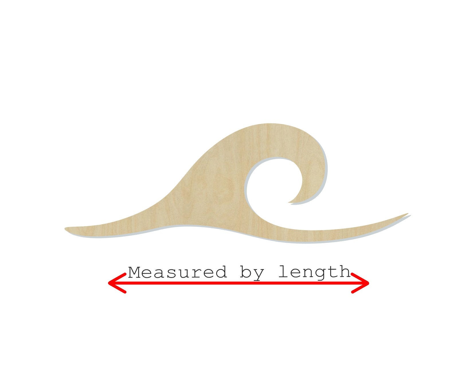 Ocean Wave wood shape wood cutouts Beach Waves DIY Paint kit #1792 - Multiple Sizes Available - Unfinished Wood Cutout Shapes