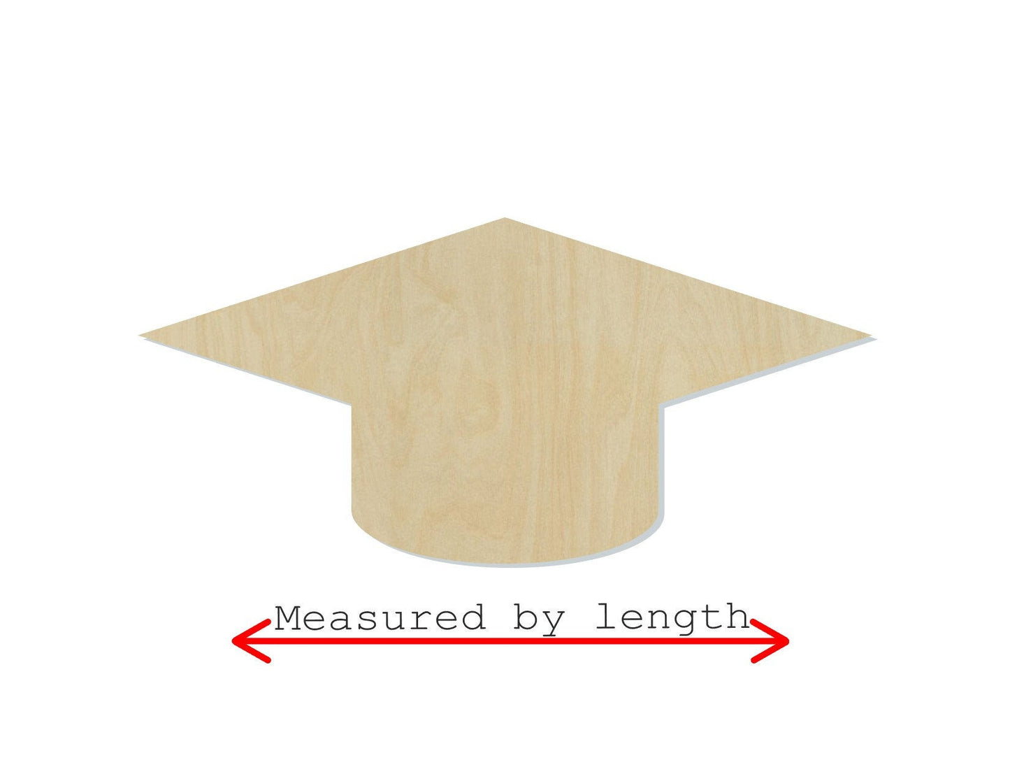 Graduation Cap no Tassel Congratulations High school wood blank cutout #2219 - Multiple Sizes Available - Unfinished Cutout Shapes