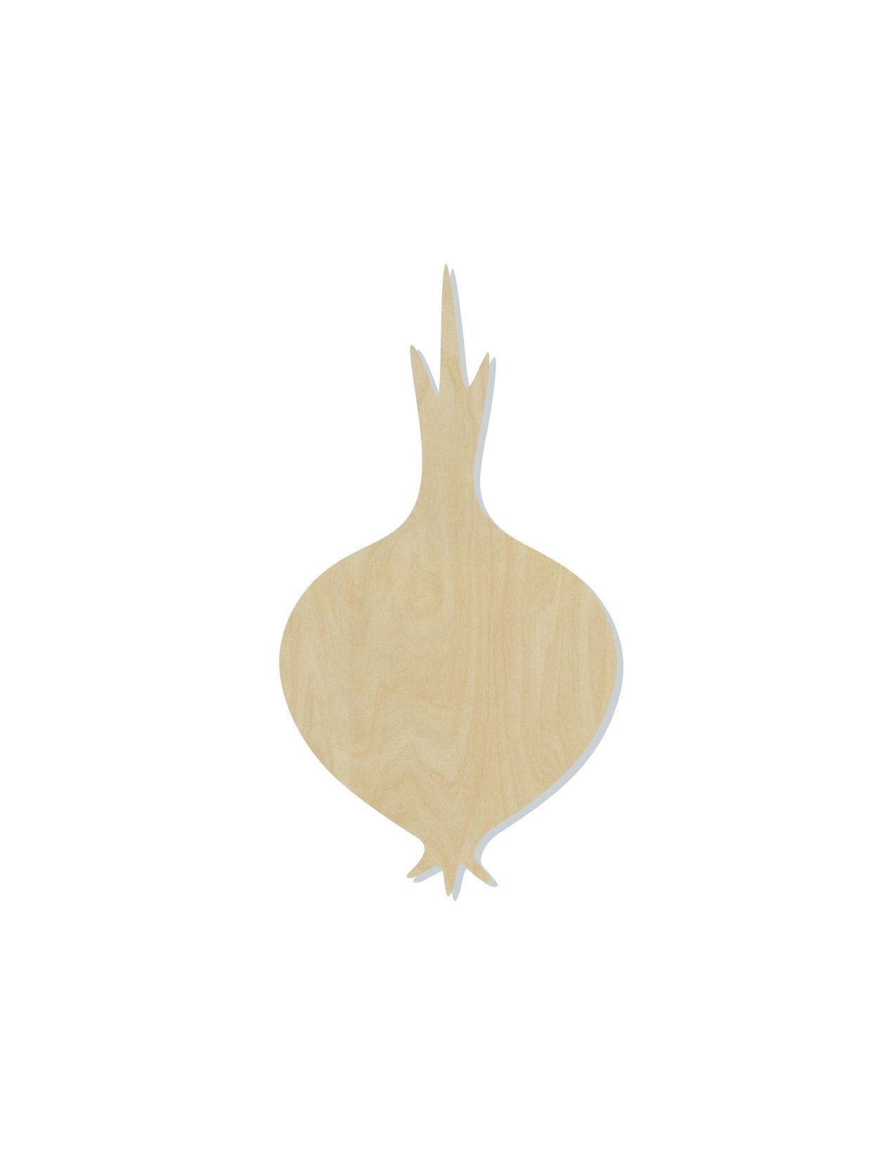 Onion wood shape wood cutouts Food cutouts Kitchen decor DIY Paint kit #1801 - Multiple Sizes Available - Unfinished Wood Cutout Shapes