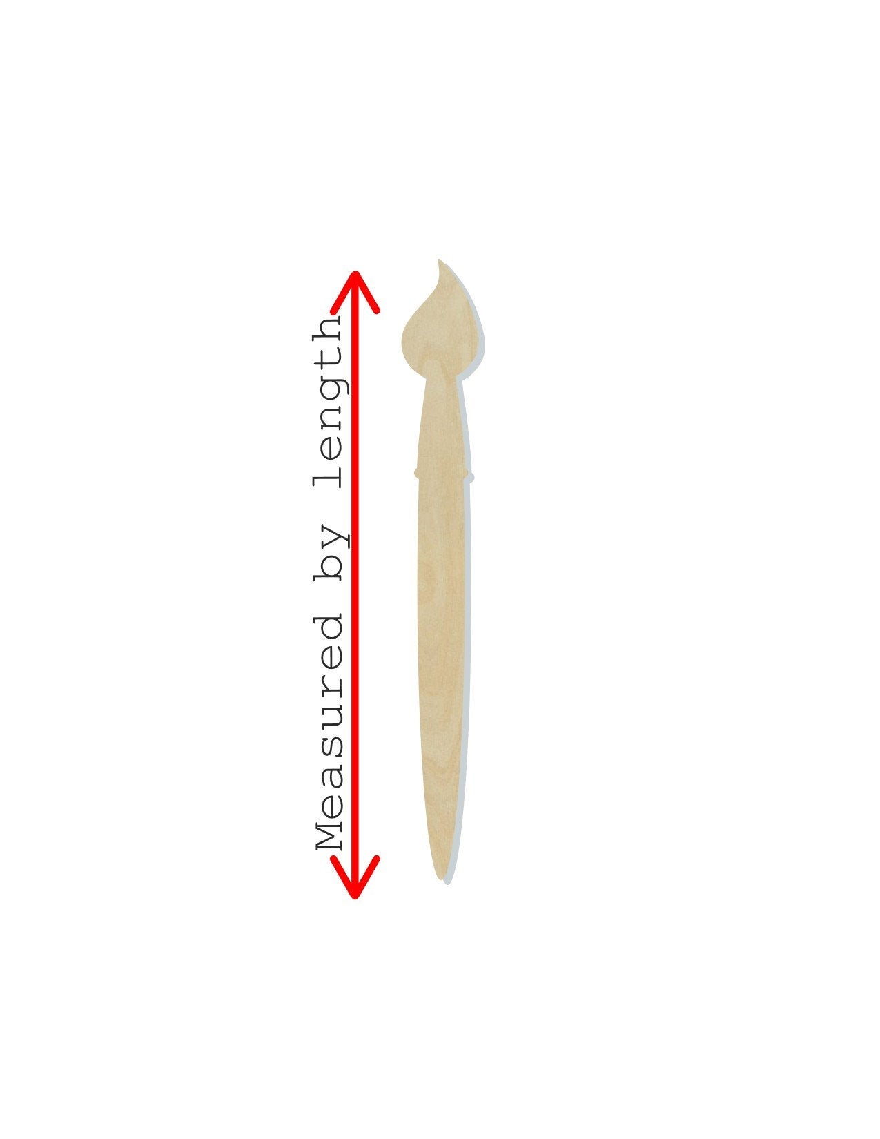 Paint Brush wood shape wood cutouts coloring painting DIY Paint kit #1814 - Multiple Sizes Available - Unfinished Wood Cutout Shapes
