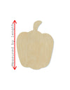 Pepper wood shape wood cutouts food cutouts food shapes DIY Paint kit #1840 - Multiple Sizes Available - Unfinished Wood Cutout Shapes