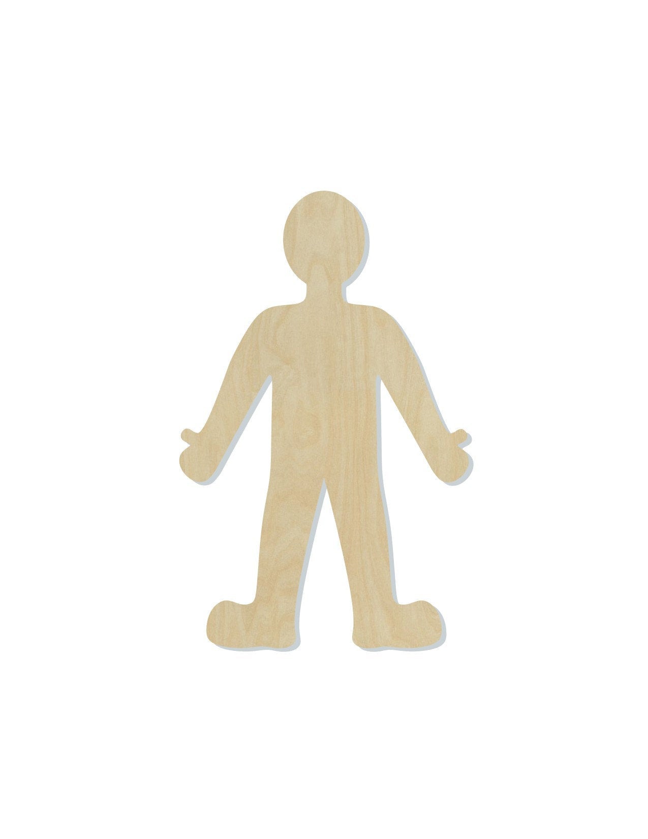 Person wood shape wood cutouts DIY paint kit #1841 - Multiple Sizes Available - Unfinished Wood Cutout Shapes