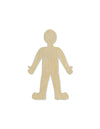 Person wood shape wood cutouts DIY paint kit #1841 - Multiple Sizes Available - Unfinished Wood Cutout Shapes