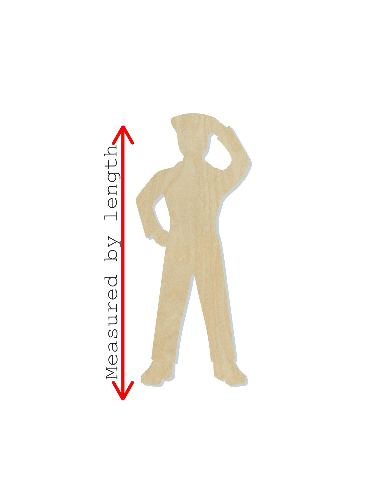 Policeman wood shape wood cutouts DIY Paint kit #1871 - Multiple Sizes Available - Unfinished Wood Cutout Shapes