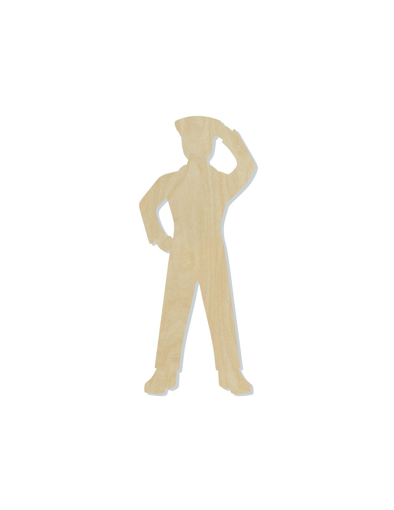 Policeman wood shape wood cutouts DIY Paint kit #1871 - Multiple Sizes Available - Unfinished Wood Cutout Shapes