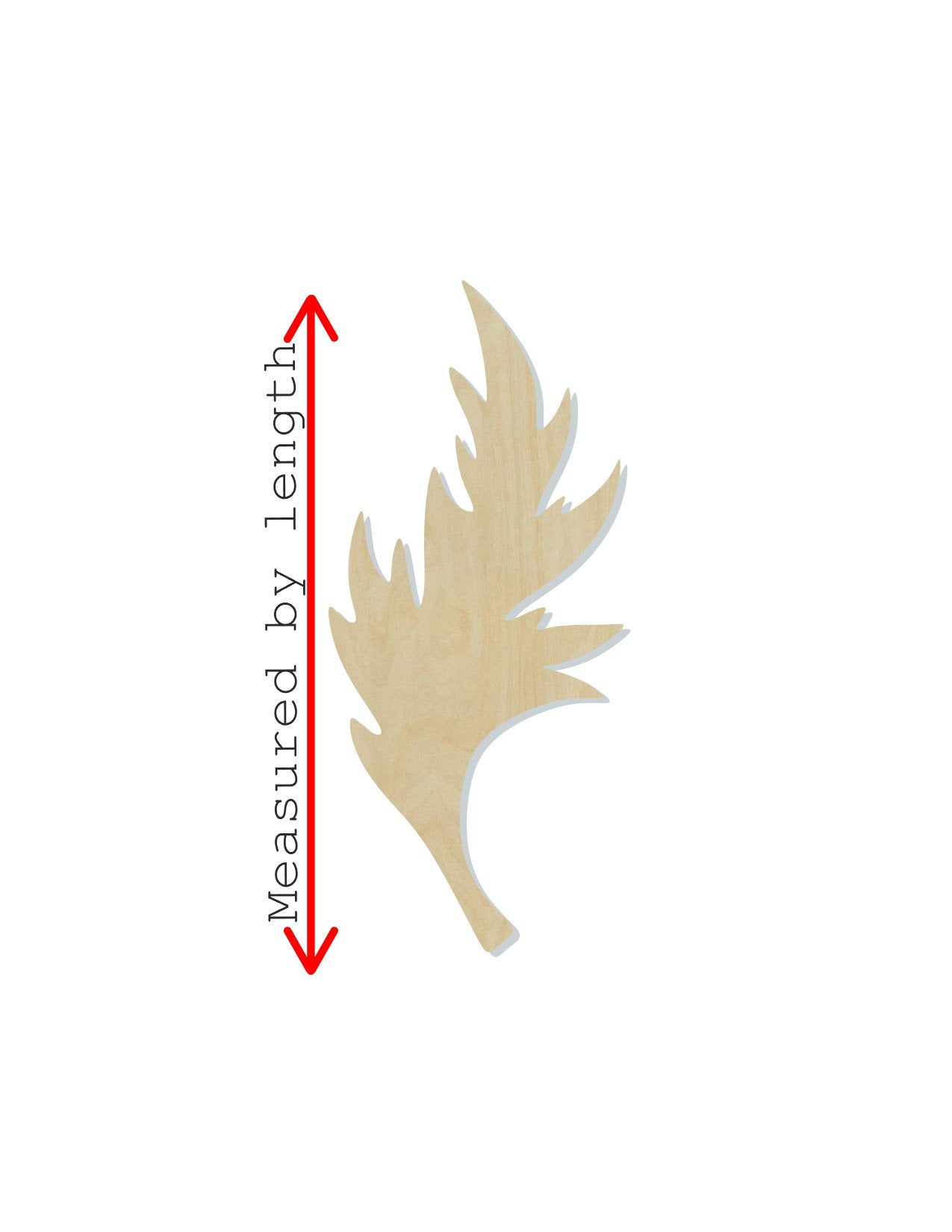Poppy Leaf wood shape wood cutouts Plants Garden Trees DIY Paint #1877 - Multiple Sizes Available - Unfinished Wood Cutout Shapes