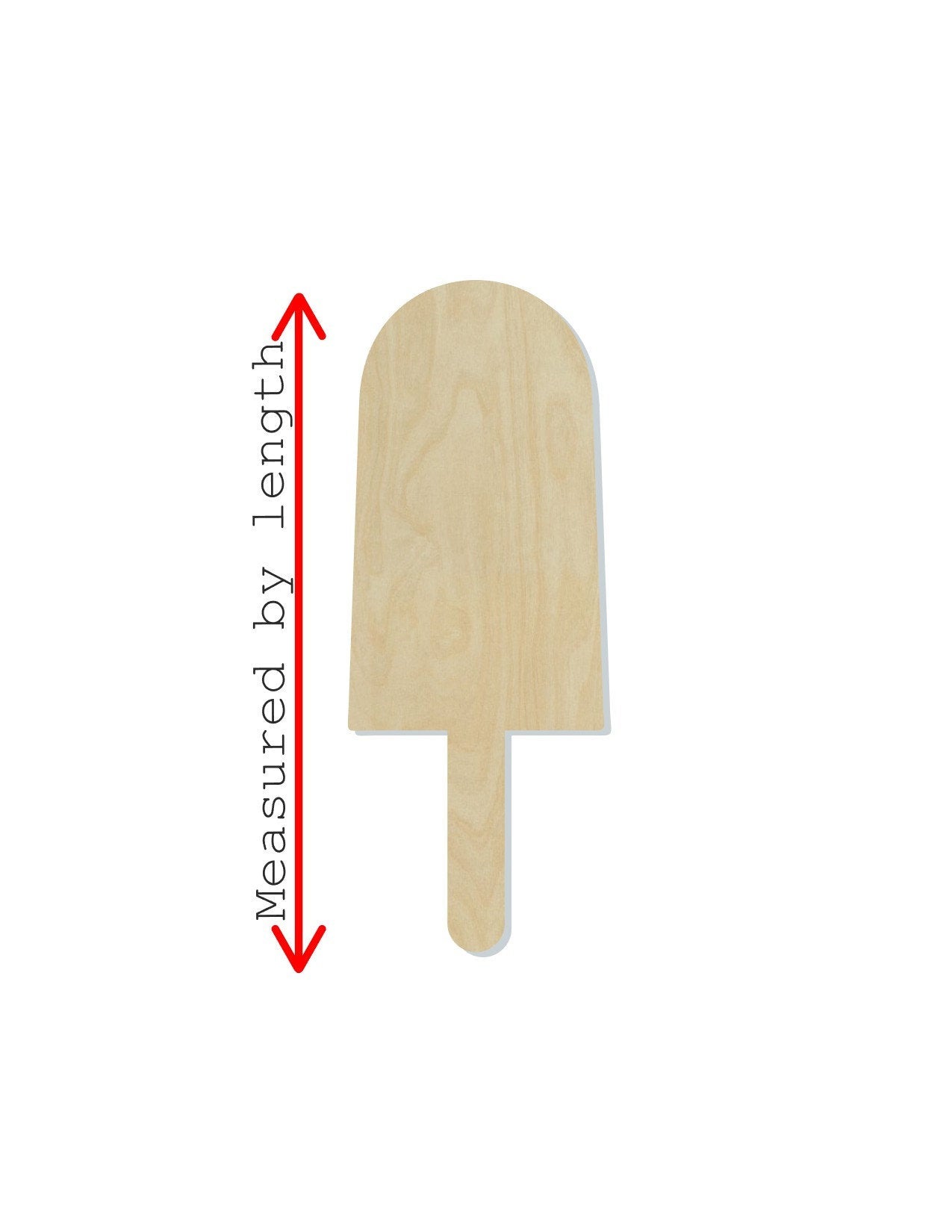 Popsicle wood shape wood cutouts Summer Treats Candy DIY Paint kit #1878 - Multiple Sizes Available - Unfinished Wood Cutout Shapes